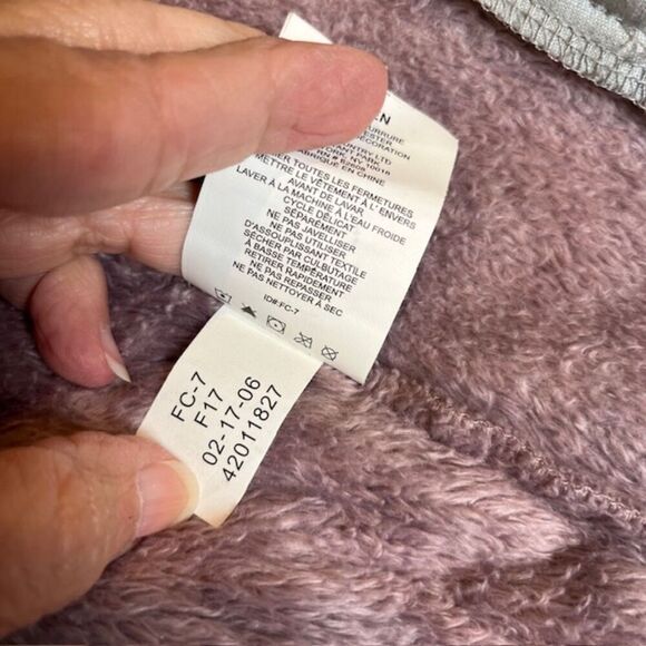 Free Country Fleece Fuzzy Jacket Plum Zip Pockets, Collar, Size Medium - Picture 8 of 12